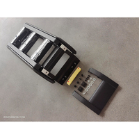 Barres de toit latérales en acier inoxydable Eurocarparts pour Defender 110/90, kit carrosserie automobile, noir argent