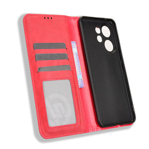 Funda de teléfono de cuero con diseño retro y hebilla magnética para VIVO V60 5G - Product Image 3