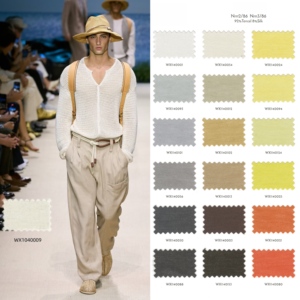 Fil à tricoter mélangé soie (92 %) et coton (8 %) modèle NSF 01, collection Printemps-Été, Nm2/86 Nm3/86, Zhejiang Chine - Product Image 3