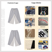 Shorts Homme OEM Effet Vieilli Imprimé Logo Personnalisé 100% Coton Color Block Grande Taille Baggy Streetwear Délavé à l'Acide