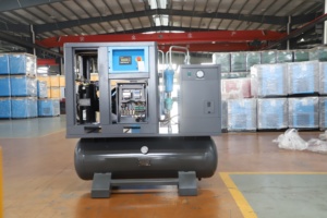 Compresor de Tornillo Lubricado Airking 4 en 1, Todo en Uno, 15 HP, 11 KW, Velocidad Fija, 8 Bares, con Secador, Tanque, Filtro, Motor, Diseño que Ahorra Espacio - Product Image 6