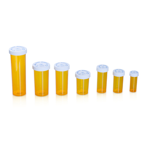 Orange 8 Dram Chai Đựng Thuốc Có Thể Đảo Ngược 30Ml Trong Suốt Chống Trẻ Em Bằng Nhựa - Product Image 2