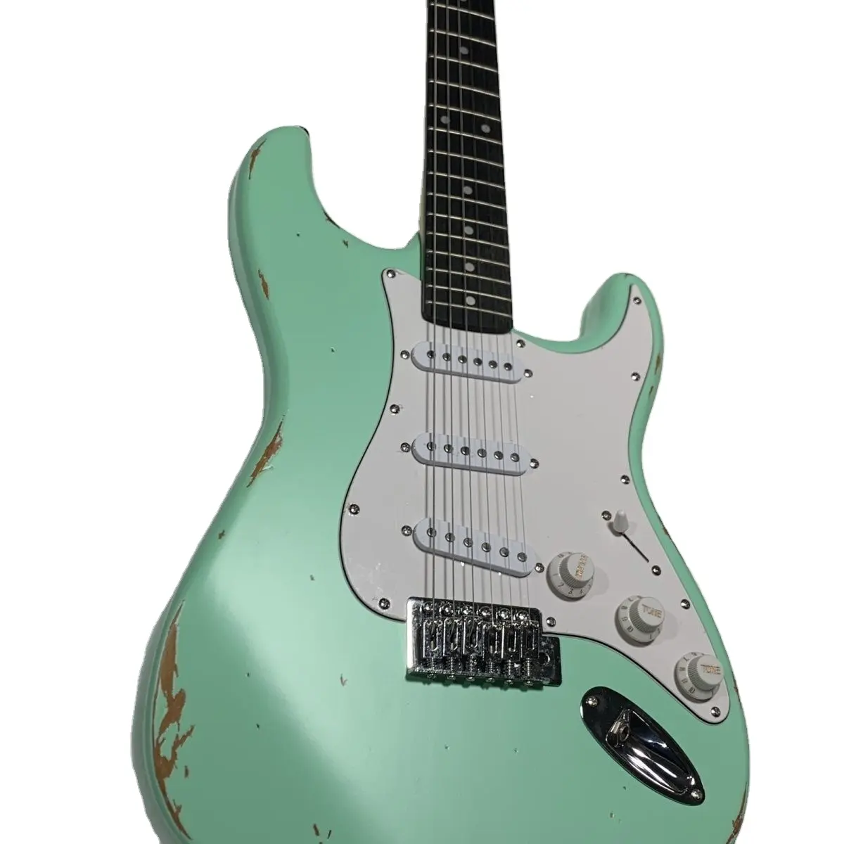 Nhà Máy bán hàng trực tiếp của chất lượng cao chuyên nghiệp tuổi Guitar điện màu xanh lá cây