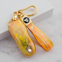 Porte-clés en TPU souple pour Porsche Macan 718 Cayenne Paramela 911 Porte-clés porte-clés
