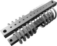 Isolateurs de vibrations blindés pour le transport terrestre, série ALJ-812, en acier inoxydable, pour l'industrie aérospatiale, efficaces pour les câbles métalliques.