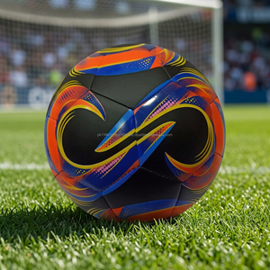 Waseem Impex WI-FBL-0001 Balón de Fútbol Profesional Super PVC, Cosido a Mano, para Partidos y Entrenamientos, Material de Cuero PU Duradero - Product Image 2
