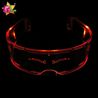 Lunettes brillantes avec lumières LED colorées, lunettes clignotantes, décoration de fête, en plastique, pour les jeunes