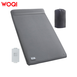 WOQI Matelas à fromage gonflable 3D portable pour 2 personnes Matelas de sol gonflable à remplissage d'air rapide pour la visite d'escalade pour les campeurs - Product Image 3