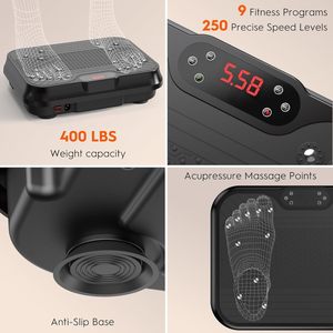 Nouvelle Machine d'Exercice Portable à Plaque <span class=keywords><strong>Vibrante</strong></span> avec Écran LED, 99 Niveaux, pour Brûler les Graisses, Drainage Lymphatique et Bandes de Résistance – Idéale pour la Maison - Product Image 4