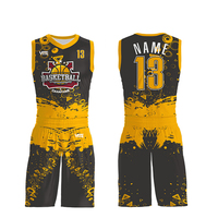 Impression par sublimation personnalisée de haute qualité, maillot de basket-ball respirant par sublimation et uniformes courts de basket-ball pour jeunes