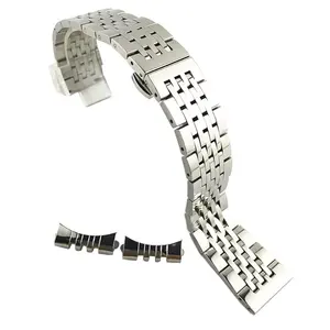 明江24毫米弯曲不锈钢表带曲线21毫米高品质表带手链