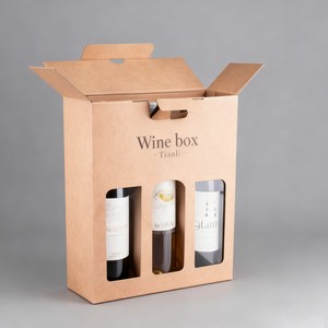 Caja de Vino de Papel Kraft para Botellas de Whisky, Diseño de Impresión Digital con Logotipo Personalizado al por Mayor - Product Image 2