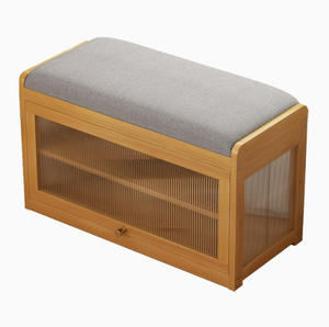 Banc de changement de chaussures en bois massif moderne <span class=keywords><strong>entrée</strong></span> de la maison peut être assis armoire à chaussures multifonctionnel <span class=keywords><strong>entrée</strong></span> chaussure meubles de maison - Product Image 6