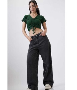 Débardeurs courts en coton extensible pour femmes, tissu doux et respirant, ajustement confortable, superposition, vêtements décontractés, style de voyage en plein air, été - Product Image 2