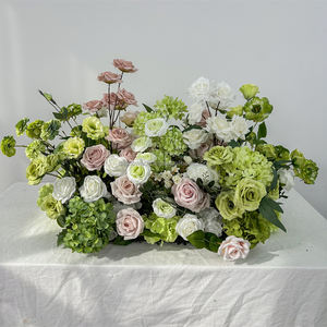 Fábrica de Flores Artificiales DKB, Decoraciones Personalizadas para Bodas en Interiores y Exteriores, Hilera de Flores Artificiales de Seda de Primera Calidad - Product Image 1