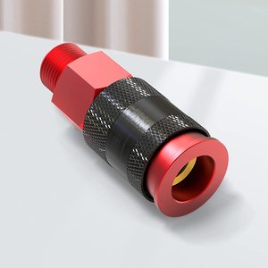 Aluminum Quick Coupling 1/4 Npt External <b>Thread</b> Pneumatic <b>Tool</b> Accessory For Retrofit Upgrade - Product Image 3
