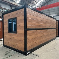 Conteneur de bureau mobile 3 chambres en Chine, 20 pieds, 40 pieds, mini-maison pliable préfabriquée