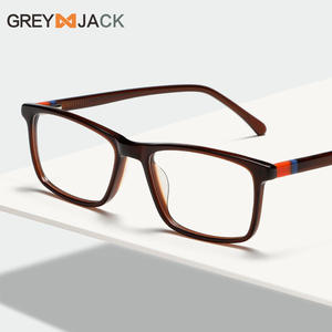 กรอบแว่นตา Greyjack ทรงสี่เหลี่ยม รุ่น Ac1009 แบบเต็มกรอบ กันลื่น สำหรับทุกเพศ วัสดุโลหะแผ่น แว่นสายตา - Product Image 4