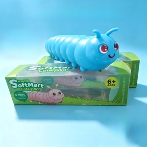 Juguete Antiestrés de Oruga Adorable, Juguete Blando de Dibujos Animados para Niños, 4 Colores Disponibles, Juguete para Aliviar el Estrés y la Ansiedad - Product Image 2