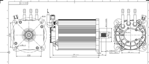 มอเตอร์ไฟฟ้ากระแสตรงไร้แปรงถ่านกำลังสูง7.5KW มอเตอร์ PMSM มอเตอร์ซิงโครนัสแม่เหล็กถาวร - Product Image 4