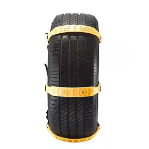 China Supplier universal size 10 Pieces TPU Vehicle Emergency Protection Chain Anti Slip snow tire chains for car