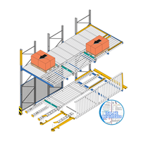 Systèmes de rayonnage à palettes à poussée arrière, acier robuste, protection contre la corrosion, multi-niveaux, haute efficacité de stockage, étagères de garage