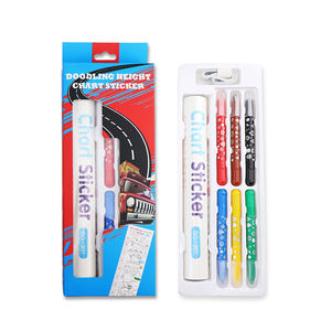 2025 créatif griffonnage amovible autocollant mural dessin animé hauteur <span class=keywords><strong>tableau</strong></span> de croissance pour enfants <span class=keywords><strong>peinture</strong></span> papier - Product Image 2