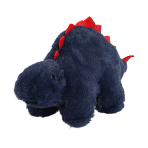 Ensemble de peluches Stegosaurus bicolores - Adorables animaux en peluche dinosaures rouges et bleu marine pour cadeaux de couple/amis - Product Image 2