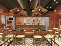 Design d'intérieur de restaurant nordique, ensemble de meubles de café minimaliste, ensemble de table et de chaises sur mesure pour restaurant