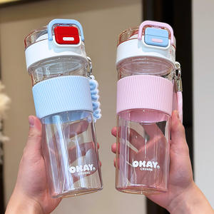 Bouteille d'eau Okay Crush Tritan, gourde sportive avec paille, gobelet en plastique portable pour l'école et les activités de plein air - Product Image 3