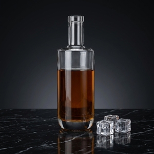 Bouteilles en verre transparentes vides pour spiritueux (vodka, <span class=keywords><strong>gin</strong></span>, rhum, tequila) de 700 ml, 750 ml, 375 ml, avec bouchons de fermeture hermétique RSG1125 - Product Image 3