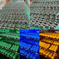 Iluminación RGB para Árbol de Navidad, Cuerpo de Aluminio, Anillo Eléctrico DMX512 Programable, Modular, Circunferencia de 0.6-2.9m