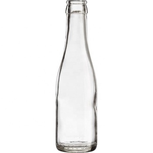 <strong>187ml</strong> Clear <strong>Champagne</strong> <strong>Bottle</strong>, Pry-Off Crown - Product Image 1