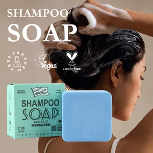 Marcas Próprias Personalizadas Shampoo Orgânico Bar Sabão De Cabelo Handmade Natural Sólido Vegan Shampoo e Condicionador Bar Atacado