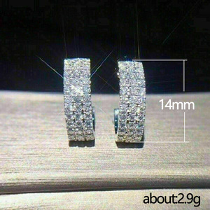 Orecchini Pendenti da Sposa a Tre File, Gioielli Eleganti da Donna, Accessorio per Feste Formali - Product Image 2