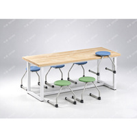 Bureau de lecture pour bibliothèque, tables de salle de lecture scolaire simples, belles et de bonne qualité