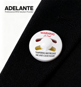 Nhà máy cung cấp trực tiếp e-bit 50 mm Vòng Tròn Trắng ABS mực cứng với pin EAS Hệ thống chống trộm thẻ cho cửa hàng quần áo - Product Image 4