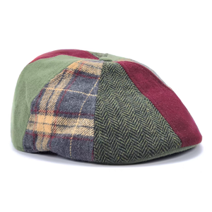 Tùy chỉnh cổ điển xương cá len Newsboy cap chắp vá Tweed Gatsby hat CHA casquette đạt đỉnh mũ phẳng cổ điển 6 tấm Ivy mũ - Product Image 6