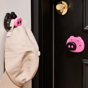 Wall-mounted Storage Cute and Creative Door Back <b>Hook</b> Suction Cup <b>Hook</b> Kitchen Bathroom Refrigerator Hand Towel - Product Image 6