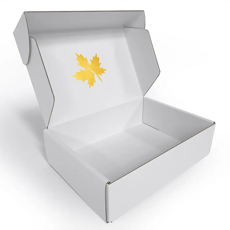 Бесплатная упаковка Xiamen, коробки для покупок белого и золотого цвета, упаковка, круглая Складная квадратная портативная бумажная <span class=keywords><strong>коробка</strong></span> с листьями, упаковка