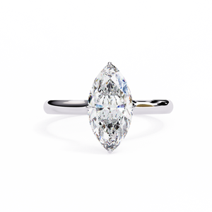 แหวนหมั้นเพชรแล็บโกรว์ทรงบริลเลียนต์ทองคำแท้ 18K สำหรับผู้หญิง ได้รับการรับรองจาก IGI ชุบโรเดียม หรูหรา สีขาว D พร้อมเลเซอร์ - Product Image 5