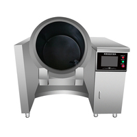 Robot Cuiseur Intelligent Électrique à Gaz pour Wok, Machine de Cuisson Entièrement Automatique, Équipement de Cuisson Intelligent avec Moteur pour Boulangerie et Cave à Vin