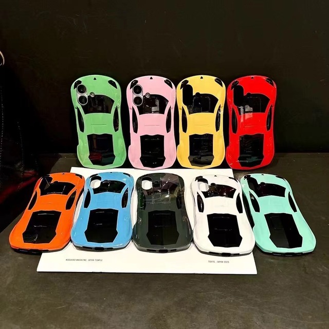 New Design Spherical Sports Car Model Phone case Suitable for iPhone 16 17 Pro Max Couple Soft Protective Cover