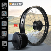 Kit de motorisation de vélo électrique, moteur rotatif arrière, roue 20/24/26 pouces, pneu 500 4.0/170mm, 36V, 48V, 190 W