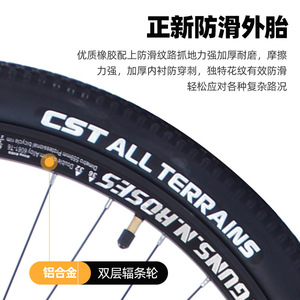 Vélo de montagne Guns N Roses 26 pouces avec frein à disque, fourche à suspension, vélo unisexe pour adultes - Product Image 4