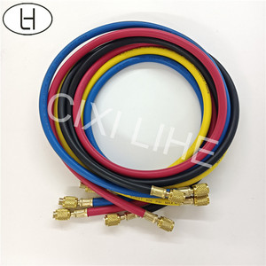 Tuyau de charge de réfrigérant pour <span class=keywords><strong>climatiseur</strong></span>, manomètre de collecteur, tuyau de charge AC R22 R134a R410A R32 pour réparation de réfrigération CVC - Product Image 2