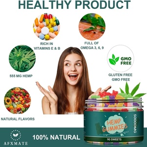 Gommes de supplément d'huile de graines de chanvre personnalisées et vendues en gros - Product Image 2