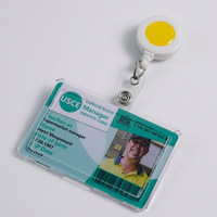 21 ans d'expérience de fabrication – Porte-badge rigide en plastique horizontal/vertical, élégant et durable, idéal pour protéger les cartes d'identité rigides