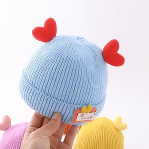 Gorro de invierno para niños de punto acrílico liso a precio de fábrica, conjunto de gorro de invierno para niñas, gorros elegantes para niñas - Product Image 4