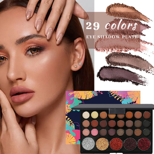 <span class=keywords><strong>Paleta</strong></span> de sombras de ojos <span class=keywords><strong>con</strong></span> purpurina prensada <span class=keywords><strong>con</strong></span> pigmento mate y maquillaje brillante para tonos de piel claros y oscuros en forma de polvo - Product Image 3